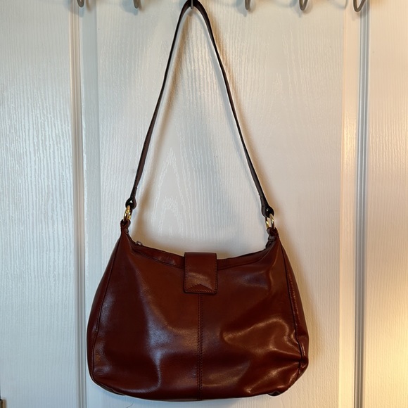 Vintage Leather Etienne Aigner Purse, Basketweave Pattern - Picture 3 of 10